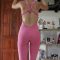 SEXY AND SUPER SWEATY IN PINK JUMPSUIT – MISS ANJA LEAK